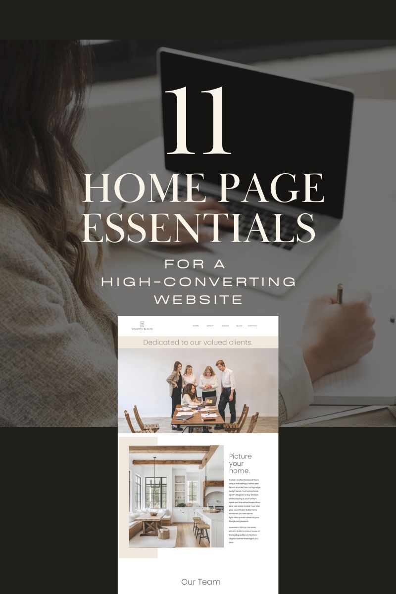 11 home page essentials for a high-converting website